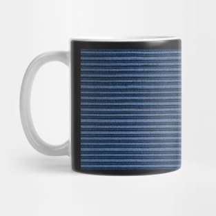 Blue fabric texture Mug